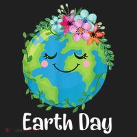 Happy Earth Day Cute Earth With Floral Earth Day Hat thumb 2