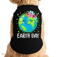 Happy Earth Day Cute Earth With Floral Earth Day Doggie Tank thumb 0