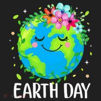 Happy Earth Day Cute Earth With Floral Earth Day Tumbler thumb 3