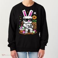 Happy Easter Day Bunny Egg Video Game Gamer Women's Sweatshirt thumb 0