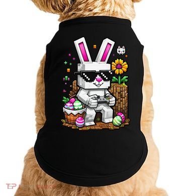 Happy Easter Day Bunny Egg Video Game Gamer Doggie Tank