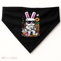 Happy Easter Day Bunny Egg Video Game Gamer USA-Made Doggie Bandana thumb 0