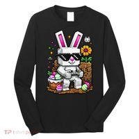 Happy Easter Day Bunny Egg Video Game Gamer Long Sleeve Shirt thumb 0