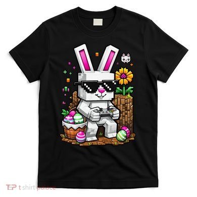 Happy Easter Day Bunny Egg Video Game Gamer T-Shirt