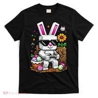 Happy Easter Day Bunny Egg Video Game Gamer T-Shirt thumb 0