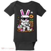 Happy Easter Day Bunny Egg Video Game Gamer Baby Bodysuit thumb 0