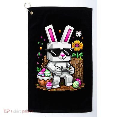 Happy Easter Day Bunny Egg Video Game Gamer Golf Towel