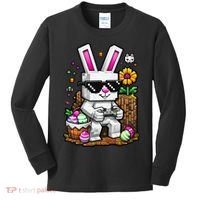 Happy Easter Day Bunny Egg Video Game Gamer Kids Long Sleeve Shirt thumb 0