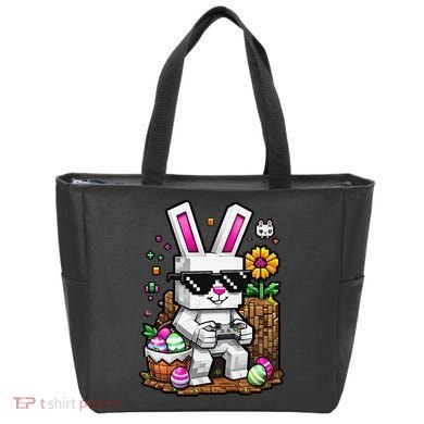 Happy Easter Day Bunny Egg Video Game Gamer Tote Bag