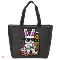 Happy Easter Day Bunny Egg Video Game Gamer Tote Bag thumb 0