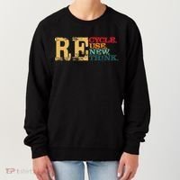 Happy Earth Day Recycle Reuse Renew Rethink Earth Day Retro Women's Sweatshirt thumb 0