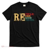 Happy Earth Day Recycle Reuse Renew Rethink Earth Day Retro T-Shirt thumb 0