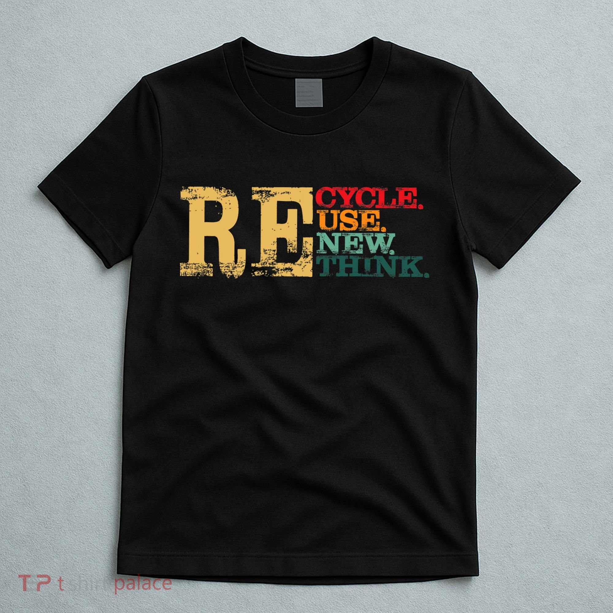Happy Earth Day Recycle Reuse Renew Rethink Earth Day Retro T-Shirt