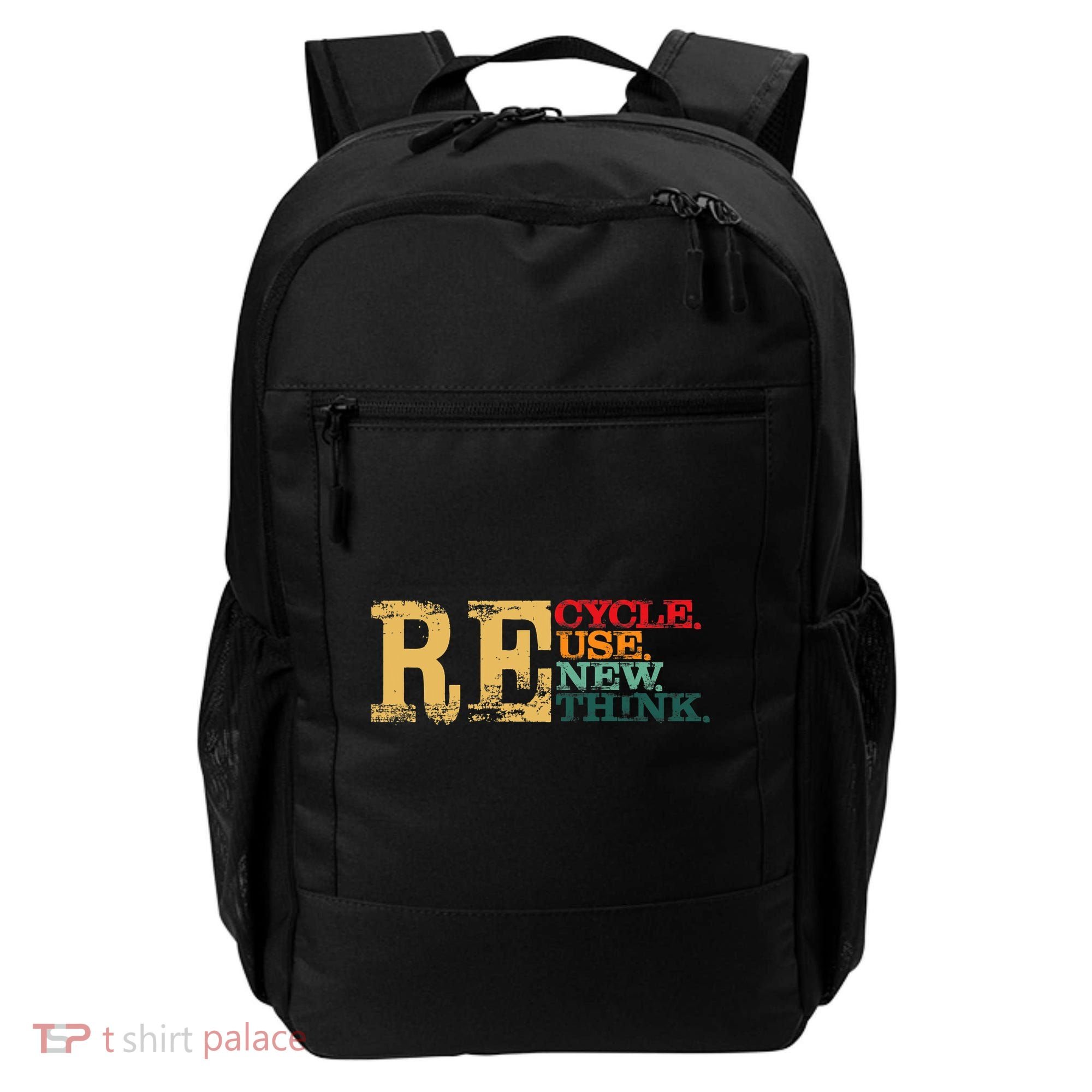 Happy Earth Day Recycle Reuse Renew Rethink Earth Day Retro Backpack