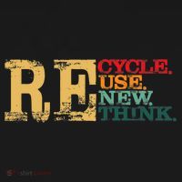 Happy Earth Day Recycle Reuse Renew Rethink Earth Day Retro Coaster thumb 2