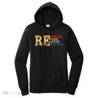 Happy Earth Day Recycle Reuse Renew Rethink Earth Day Retro Women's Hoodie thumb 0