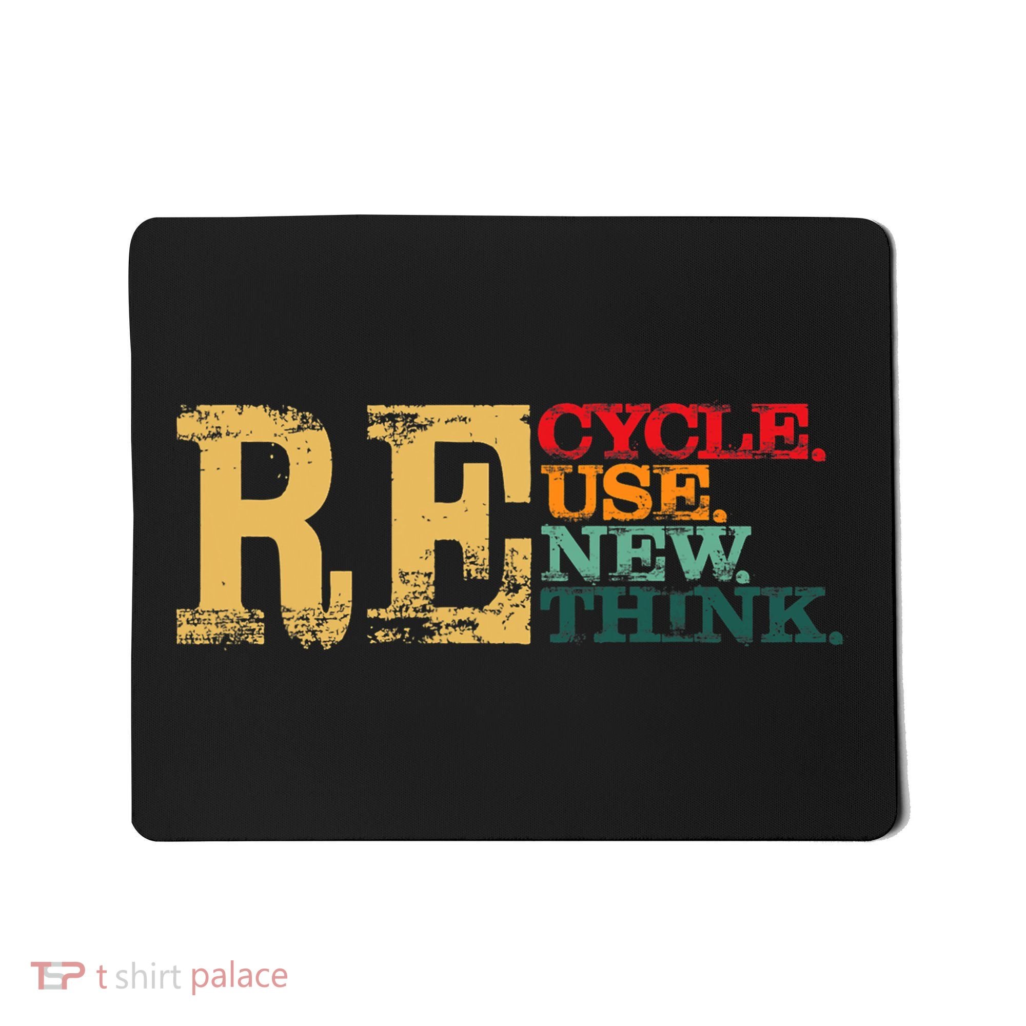 Happy Earth Day Recycle Reuse Renew Rethink Earth Day Retro Mousepad