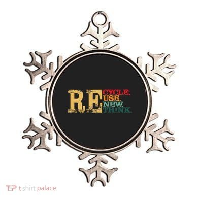 Happy Earth Day Recycle Reuse Renew Rethink Earth Day Retro Ornament