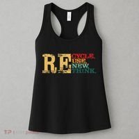 Happy Earth Day Recycle Reuse Renew Rethink Earth Day Retro Women's Tank Top thumb 3