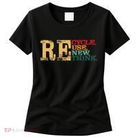 Happy Earth Day Recycle Reuse Renew Rethink Earth Day Retro Women's T-Shirt thumb 0