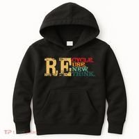 Happy Earth Day Recycle Reuse Renew Rethink Earth Day Retro Kids Hoodie thumb 0