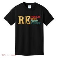 Happy Earth Day Recycle Reuse Renew Rethink Earth Day Retro Kids T-Shirt thumb 0