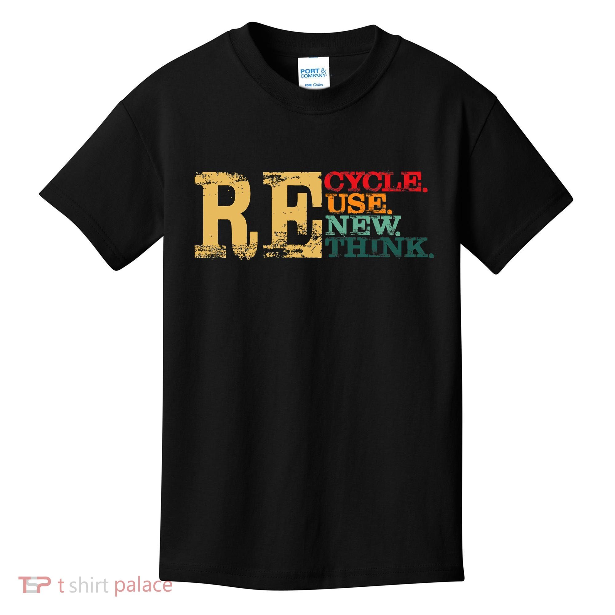 Happy Earth Day Recycle Reuse Renew Rethink Earth Day Retro Kids T-Shirt