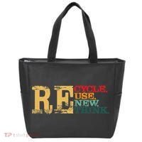 Happy Earth Day Recycle Reuse Renew Rethink Earth Day Retro Tote Bag thumb 0
