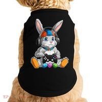 Happy Easter Day Bunny Egg Funny Gamer Doggie Tank thumb 0