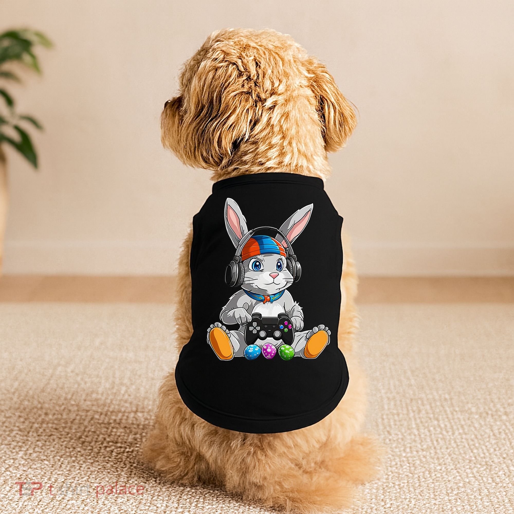 Happy Easter Day Bunny Egg Funny Gamer Doggie Tank