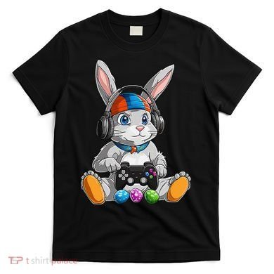 Happy Easter Day Bunny Egg Funny Gamer T-Shirt