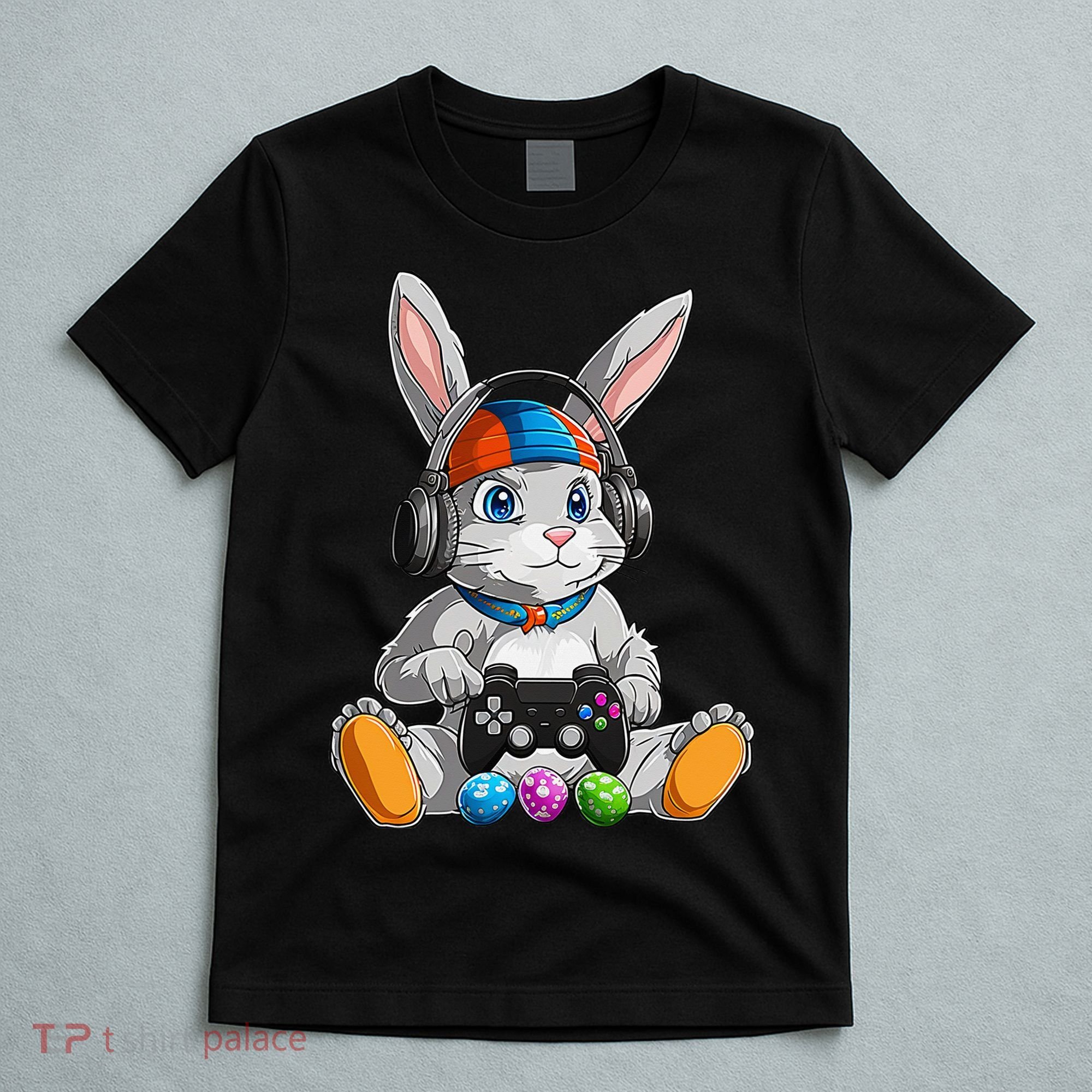 Happy Easter Day Bunny Egg Funny Gamer T-Shirt