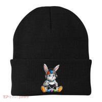 Happy Easter Day Bunny Egg Funny Gamer Beanie thumb 0