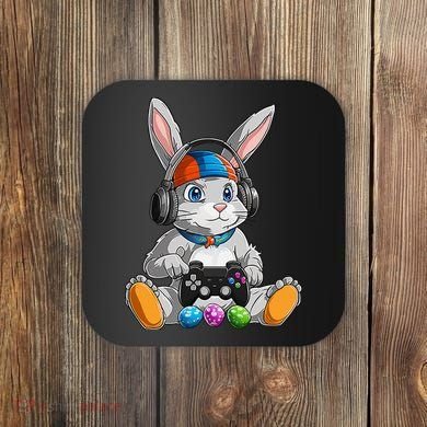 Happy Easter Day Bunny Egg Funny Gamer Coaster