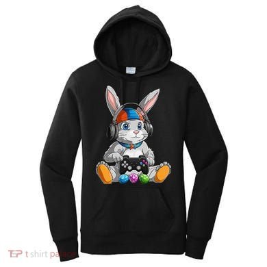 Happy Easter Day Bunny Egg Funny Gamer Women's Hoodie