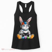 Happy Easter Day Bunny Egg Funny Gamer Women's Tank Top thumb 0