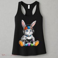 Happy Easter Day Bunny Egg Funny Gamer Women's Tank Top thumb 3