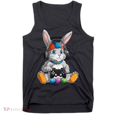 Happy Easter Day Bunny Egg Funny Gamer Tank Top