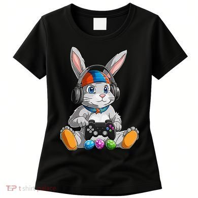 Happy Easter Day Bunny Egg Funny Gamer Women's T-Shirt