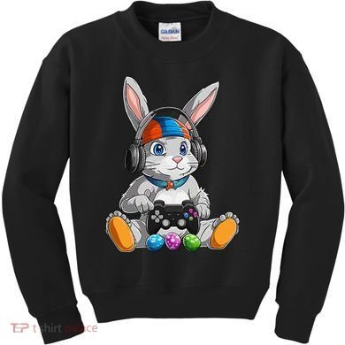 Happy Easter Day Bunny Egg Funny Gamer Kids Sweatshirt