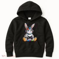 Happy Easter Day Bunny Egg Funny Gamer Kids Hoodie thumb 0