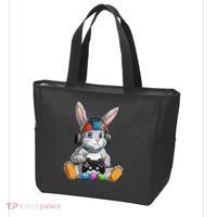 Happy Easter Day Bunny Egg Funny Gamer Tote Bag thumb 3
