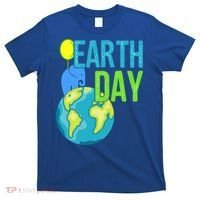 Happy Earth Day Great Vintage Earth Day Elephant Cute Gift T-Shirt thumb 0