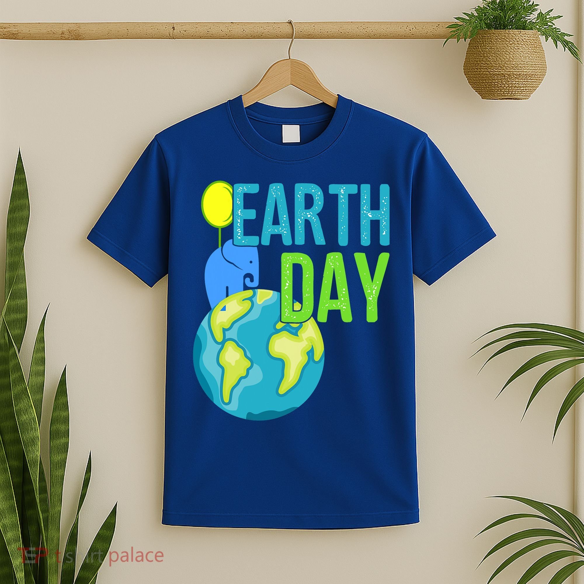 Happy Earth Day Great Vintage Earth Day Elephant Cute Gift T-Shirt