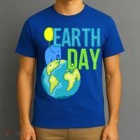 Happy Earth Day Great Vintage Earth Day Elephant Cute Gift T-Shirt thumb 3