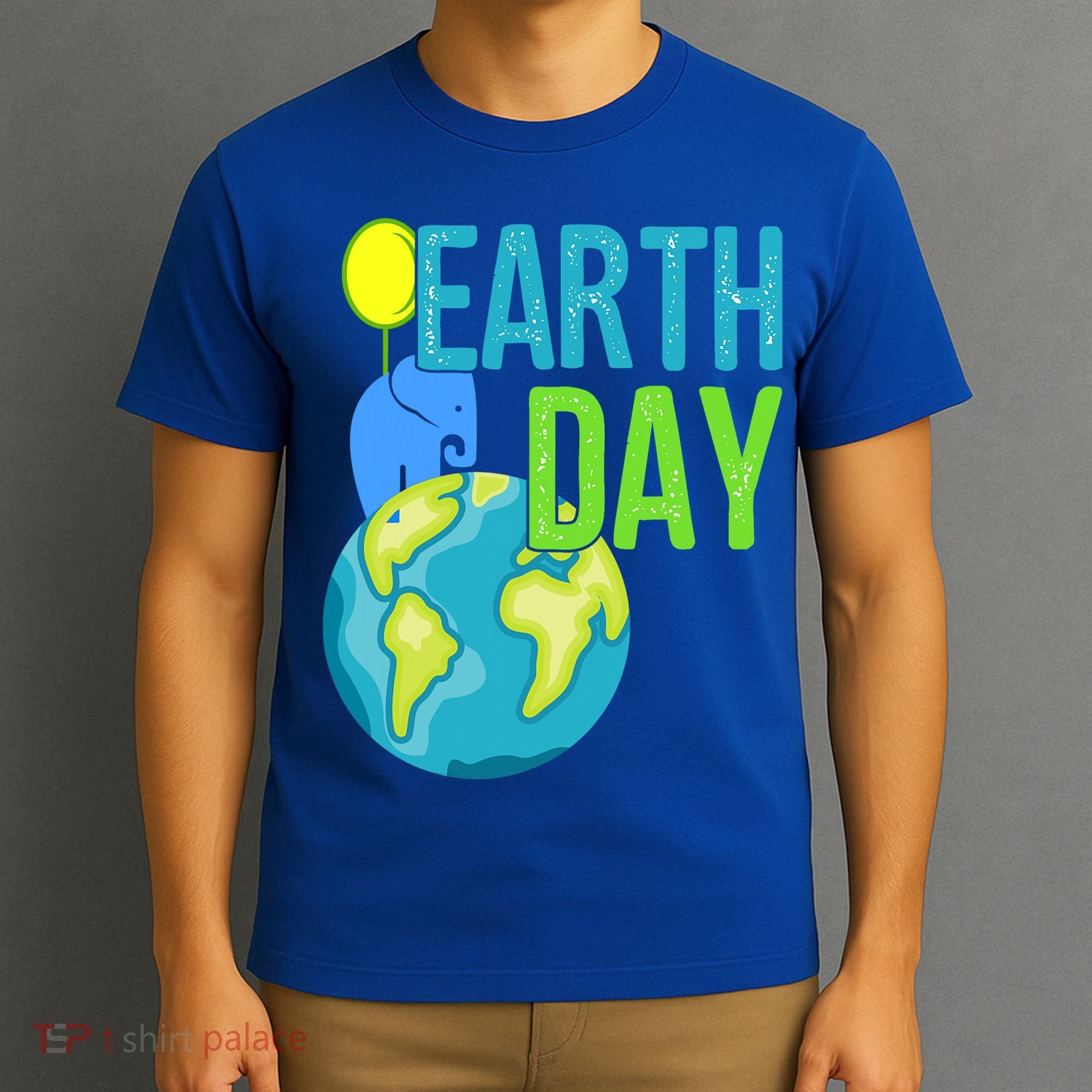 Happy Earth Day Great Vintage Earth Day Elephant Cute Gift T-Shirt