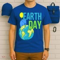 Happy Earth Day Great Vintage Earth Day Elephant Cute Gift T-Shirt thumb 6