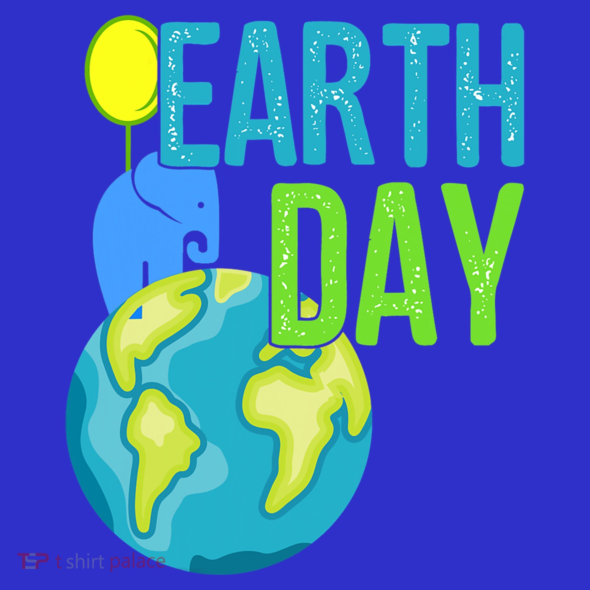 Happy Earth Day Great Vintage Earth Day Elephant Cute Gift T-Shirt