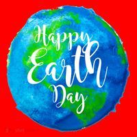 Happy Earth Day Globe Santa Hat thumb 1