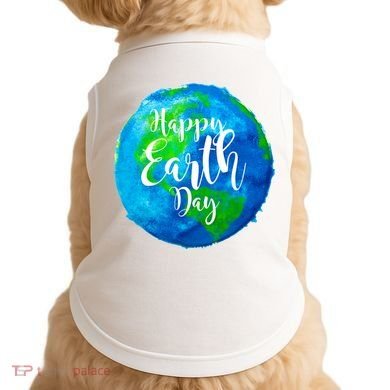 Happy Earth Day Globe Doggie Tank